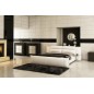 Lit en cuir italien de luxe DORNA, blanc, 180x200