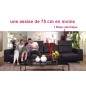 2eme paiement commande: Canapé droit en cuir de buffle italien de luxe, Plazza sur mesure personnalisé sur demande du client: un