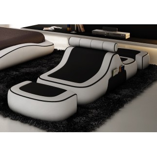 Chauffeuse et 2 poufs ELSA, coloris au choix (choisir la couleur)