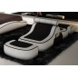 Chauffeuse et 2 poufs ELSA, coloris au choix (choisir la couleur)