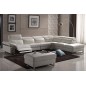3EME paiement acompte de la commande: Canapé d'angle relax en cuir buffle italien, de luxe RELAXINO, blanc, angle droit Couleur