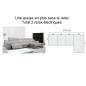 2eme paiement de la commande: Canapé d'angle double relax en cuir de buffle italien de luxe birelax personnalisé sur mesure avec