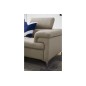 - Canapé d'angle en cuir italien de luxe 5 places DILO, beige, angle gauche