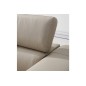 - Canapé d'angle en cuir italien de luxe 5 places DILO, beige, angle gauche