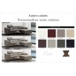 Canapé d'angle en cuir italien de luxe 5 places DILO, couleur personnalisée, angle droit