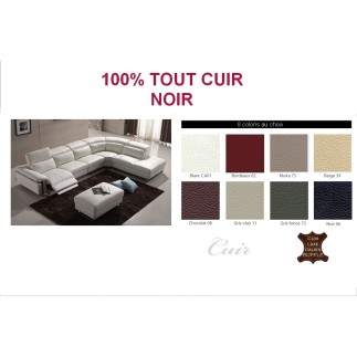 2eme paiement de la commande: 1er paiement de la commande: Canapé d'angle relax en 100% TOUT cuir buffle italien, de luxe relaxi