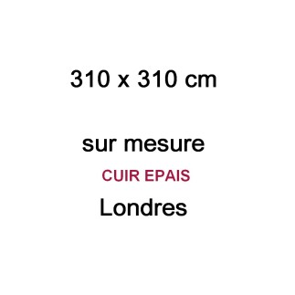 2eme PAIEMENT: Commande sur mesure: canapé d'angle en cuir buffle italien de luxe londres NOIR, personnalisé sur mesure, sans ba