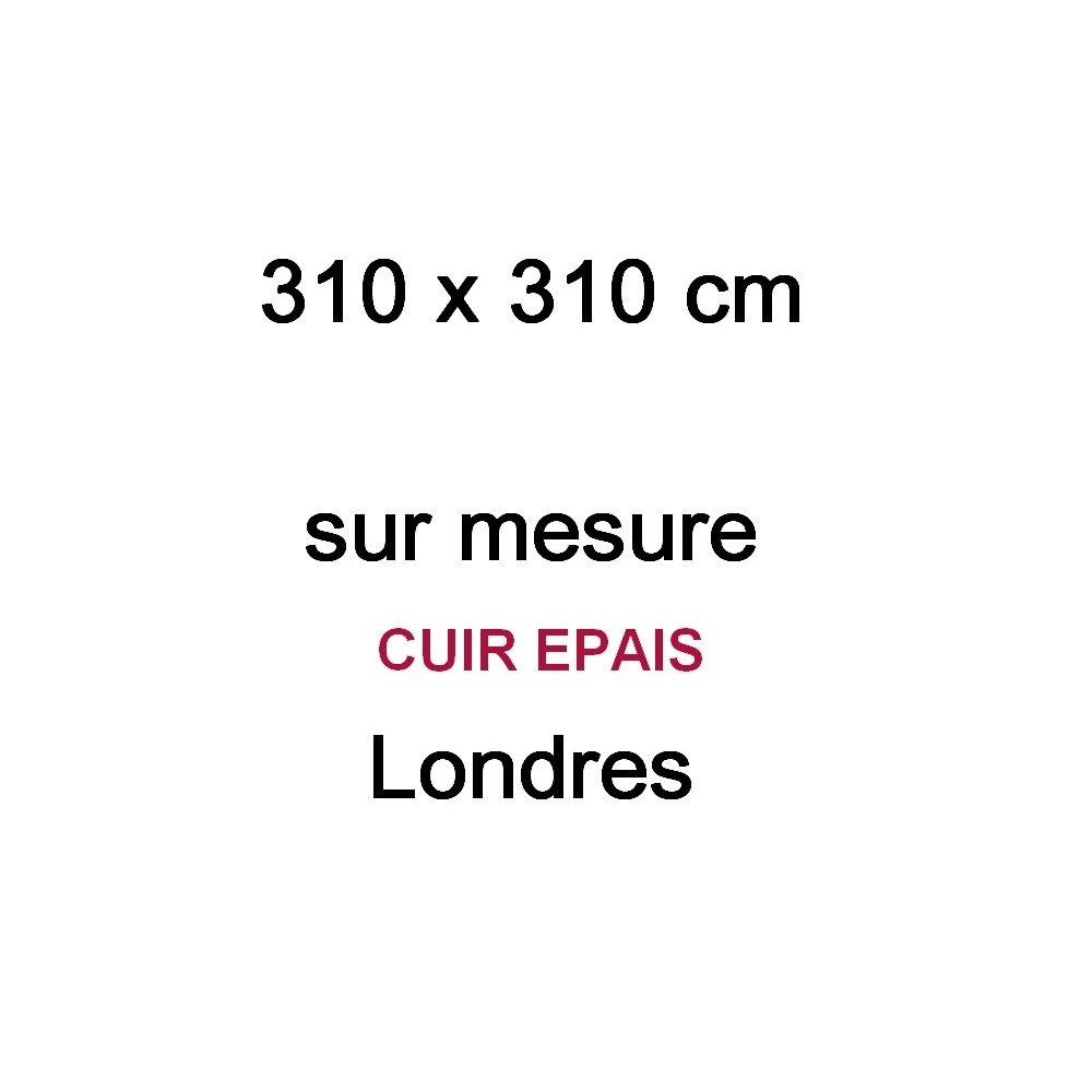 2eme PAIEMENT: Commande sur mesure: canapé d'angle en cuir buffle italien de luxe londres NOIR, personnalisé sur mesure, sans ba