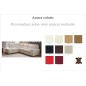 Solde de 540 €: Canapé d'angle barsano en cuir haut de gamme italien vachette. cuir prestige luxe. couleur personnalisée. angle