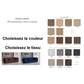 Canapé 4 places BELINA en tissu haut de gamme, couleur personnalisée
