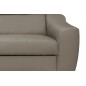 Canapé d'angle convertible en cuir italien de luxe 5 places ASTRID, taupe, angle gauche