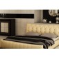 Lit en cuir italien de luxe CAMILLE, beige, 180x200 Lit en cuir italien de luxe CAMILLE, beige, 180x200