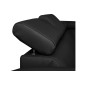 Canapé d'angle convertible en cuir italien de luxe 5 places ASTORIA, noir, angle droit