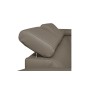 Canapé d'angle convertible en cuir italien de luxe 7/8 places ASTON, taupe, angle droit