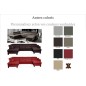 Canapé d'angle convertible en cuir italien de luxe 7/8 places ASTON, couleur personnalisée, angle gauche