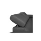 Canapé d'angle convertible en cuir italien de luxe 7/8 places ASTON, gris foncé, angle droit