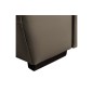 Canapé d'angle en 100% cuir de luxe italien , 5 places Cintia, couleur taupe, angle droit
