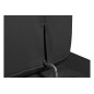 Canapé d'angle en 100% cuir de luxe italien , 5 places Cintia, couleur noir, angle droit