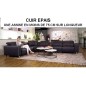 Canapé d'angle relax en cuir EPAIS de buffle italien de luxe aec 2 relax électriques, SUR MESURE PERSONNALISE UNE ASSISE EN MOIN