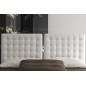Lit en cuir italien de luxe DUO, blanc, 140x190