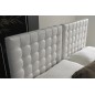 Lit en cuir italien de luxe DUO, blanc, 180x200