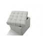 Lit en cuir italien de luxe DUO, blanc, 160x200