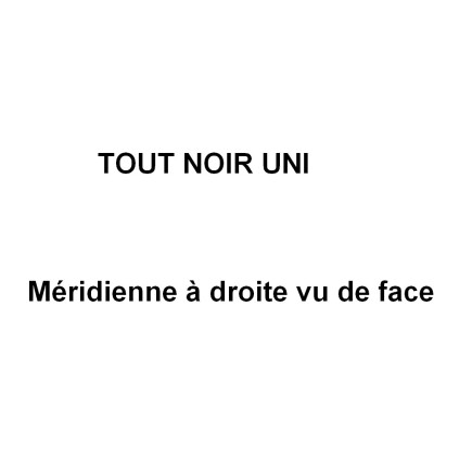 2eme PAIEMENT de la commande: Canapé d'angle en cuir italien 7/8 places OSCAR NAPLES, TOUT NOIR UNI. Méridienne à droite vu de f