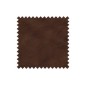 Canapé d'angle en 100% TOUT cuir italien de prestige 6/7 places SPENCER, chocolat, angle droit