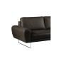 Canapé d'angle en 100% TOUT cuir italien de prestige 6/7 places SPENCER, noir, angle droit