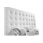 Lit en cuir italien de luxe DODO, blanc, 140x190
