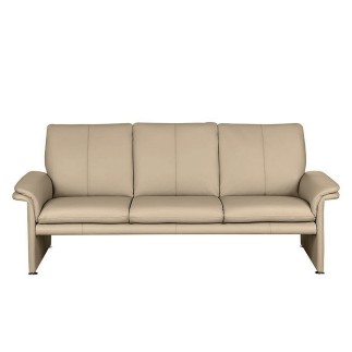 Ensemble Canapé 3 places et 2 places en 100% tout cuir italien vachette COMO, beige
