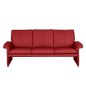 Ensemble Canapé 3 places et 2 places en 100% tout cuir italien vachette COMO, rouge foncé