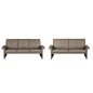 Ensemble Canapé 3 places et 2 places en 100% tout cuir italien vachette COMO, taupe Ensemble Canapé 3 places et 2 places en 100% tout cuir italien vachette COMO, taupe