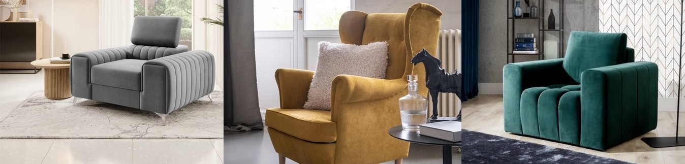 Fauteuils en tissu