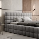Lits en velours et tissu